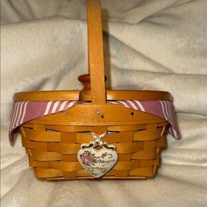 Longaberger 1999 Horizon of Hope Basket with Pink Accents. Never used